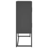 vidaXL Highboard Anthracite Steel Medium Adjustable Feet Highboard