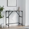 vidaXL Console Table Grey Sonoma Engineered Wood, Metal