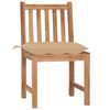 vidaXL Patio Chair Set of 2 Warm finish Solid Teak Wood Standard