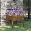 vidaXL Garden Planter Honey Brown Solid Pine wood 27.6x27.6x27.6 in
