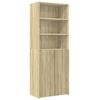 vidaXL Storage Cabinet Sonoma Oak Engineered Wood Large