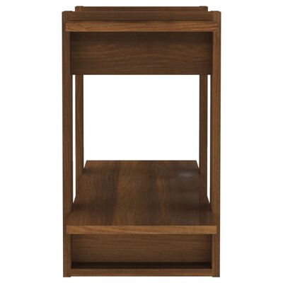 vidaXL Book Cabinet/Room Divider Brown Oak 31.5"x11.8"x20.1"