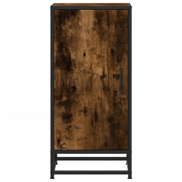 vidaXL Sideboard Smoked Oak Engineered wood, metal Medium Sideboard