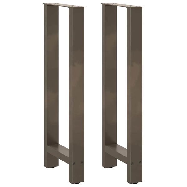 vidaXL Coffee Table Leg Set of 2 Natural steel Powder-coated steel