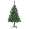 vidaXL Artificial Christmas Tree Green PVC 59.1in Collapsible