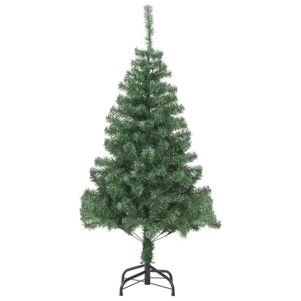 vidaXL Artificial Christmas Tree Green PVC 59.1in Collapsible