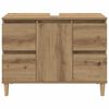 vidaXL Sink Cabinet Artisan oak Engineered wood Medium Sink Cabinet