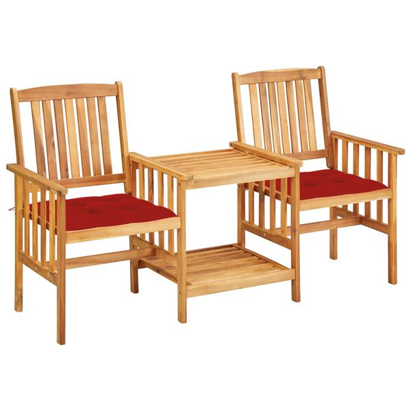 vidaXL Patio Bistro Set Natural wood Solid acacia wood Standard Durable
