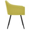 vidaXL Dining Chairs 6 pcs Green Fabric