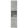 vidaXL Bathroom Furniture Set Concrete grey Engineered wood Compact
