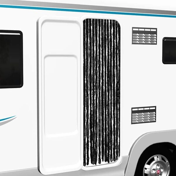 vidaXL Insect Curtain Anthracite 22.0x78.7" Chenille