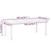 vidaXL Garden Dining Set Black