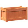 vidaXL Garden Planter Set of 2 Wax brown Solid pine wood