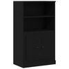 vidaXL Highboard Black Oak 51.97 x 13.98 x 40.75 in Engineered Wood