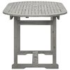 vidaXL Garden Table Grey with grey wash finish Solid acacia wood