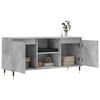 vidaXL TV Cabinet Concrete Grey Engineered Wood, Iron Medium TV Cabinet