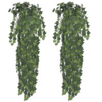 2 pcs Green Artificial Ivy Bush 35"