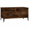 vidaXL Coffee Table Smoked Oak Engineered wood, Metal Medium