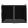 vidaXL Gazebo with Mesh Walls Anthracite 9.8'x9.8' Steel
