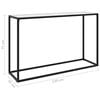 vidaXL Console Table White Tempered Glass 47.2 x 13.8 x 29.5 in