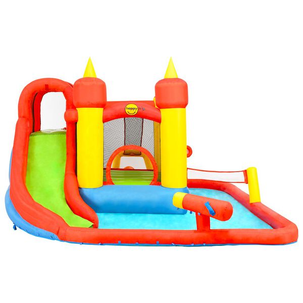 Happy Hop Inflatable Bouncer Multicolor Laminated PVC and Polyester Large