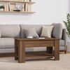 vidaXL Coffee Table Brown Oak Engineered Wood 39.8 x 19.3 x 20.5 in