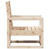 vidaXL Garden Chair Natural Pine Solid Pine Wood Medium Durable