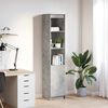 vidaXL Highboard Concrete grey Engineered wood Tall Modern