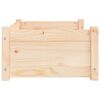 vidaXL Dog Bed Natural Wood Solid Pine Wood 25.8x19.9x11.0 in Durable