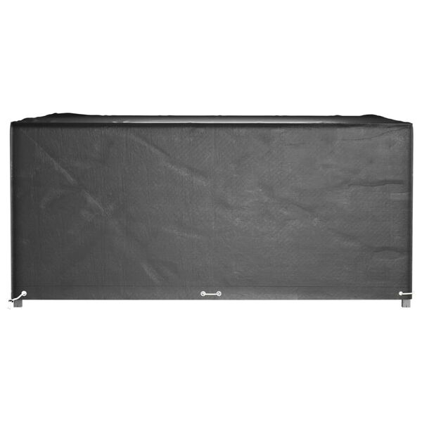 vidaXL Garden Furniture Cover Set of 2 Black Polyethylene