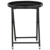 vidaXL Garden Bistro Set Black, Cream