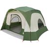 vidaXL Family Tent Cabin 6-Person Green Waterproof