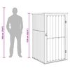 vidaXL Tool Shed Grey Galvanized steel, metal, plastic Medium