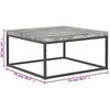 vidaXL Coffee Table Concrete gray MDF Medium Durable Coffee Table