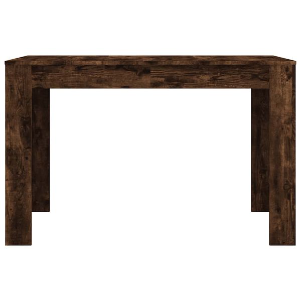 vidaXL Dining Table Smoked oak Engineered wood 47.2 x 23.6 x 29.9 in