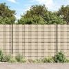 vidaXL Garden Privacy Screen PVC 229.7'x0.6' Cream