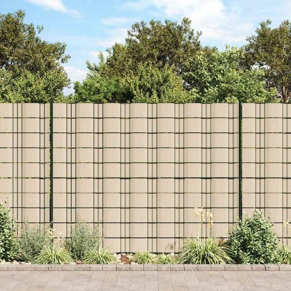vidaXL Garden Privacy Screen PVC 229.7'x0.6' Cream