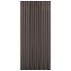 vidaXL Roof Panels 12 pcs Galvanized Steel Brown 31.5"x14.2"