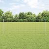 vidaXL Fence with Post Silver 2.62 x 82.02 ft Steel