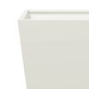 vidaXL Garden Planter Set of 2 White Cold-rolled steel Medium Durable