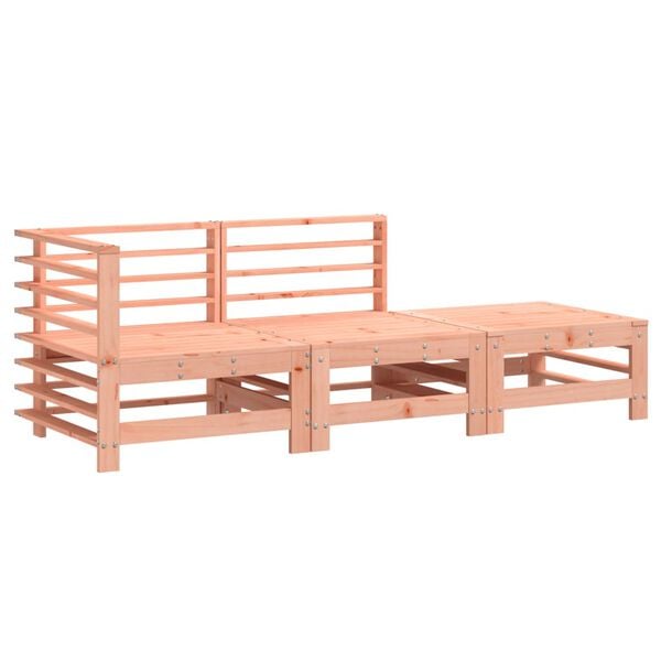 vidaXL Garden Lounge Set Natural Wood Solid Douglas Wood Medium-Large