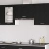 vidaXL Hanging Cabinet Lyon Black Oak 23.62 x 12.20 x 15.75 in