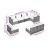 vidaXL Garden Lounge Set Grey