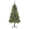 vidaXL Artificial Pre-lit Christmas Tree with Pine Cones 59.1"
