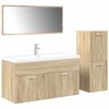 vidaXL Bathroom Furniture Set Sonoma oak Engineered wood Medium