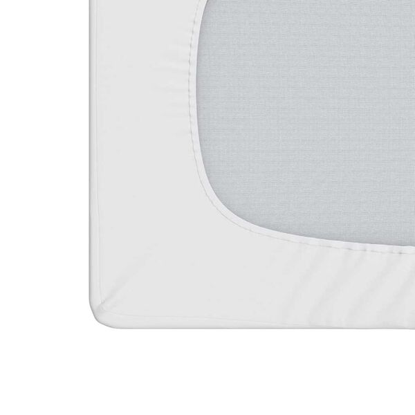 vidaXL Mattress Protector White Polyester with TPU backing 78.7x86.6 in