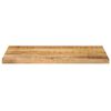 vidaXL Table Top Natural Solid rough mango wood 23.6 x 15.7 in Durable