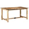 vidaXL Dining Table Natural wood Solid mango wood Standard Durable