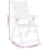vidaXL Garden Dining Set Natural Wood Solid Acacia Wood 8-Seater