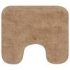 vidaXL Bath Mat Set Beige 100% Cotton 19.7 x 30.7 in Bath Mat Set